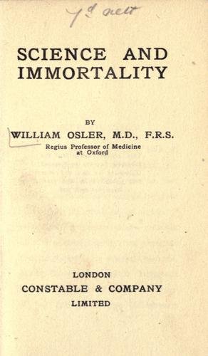 Science and immortality
