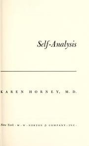 Self-analysis