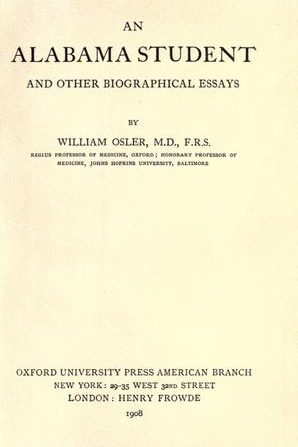 An Alabama student, and other biographical essays