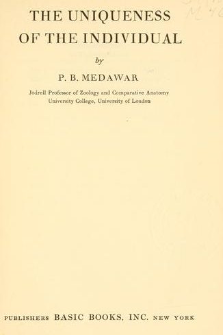 The uniqueness of the individual