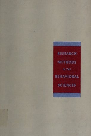 Research methods in the behaviorial sciences