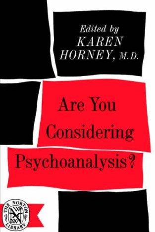 Are you considering psychoanalysis?